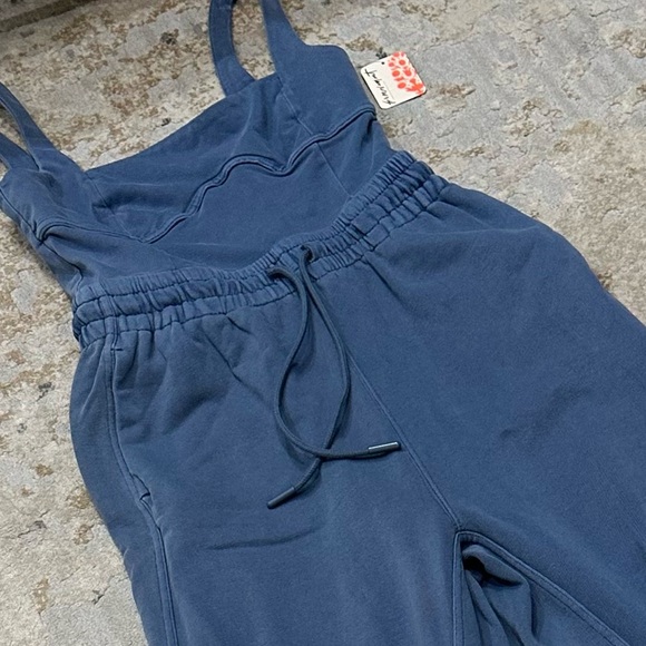 Free People Inbound Onesie Skyline Misty Blue NWT XS Retail 138 - Picture 8 of 11